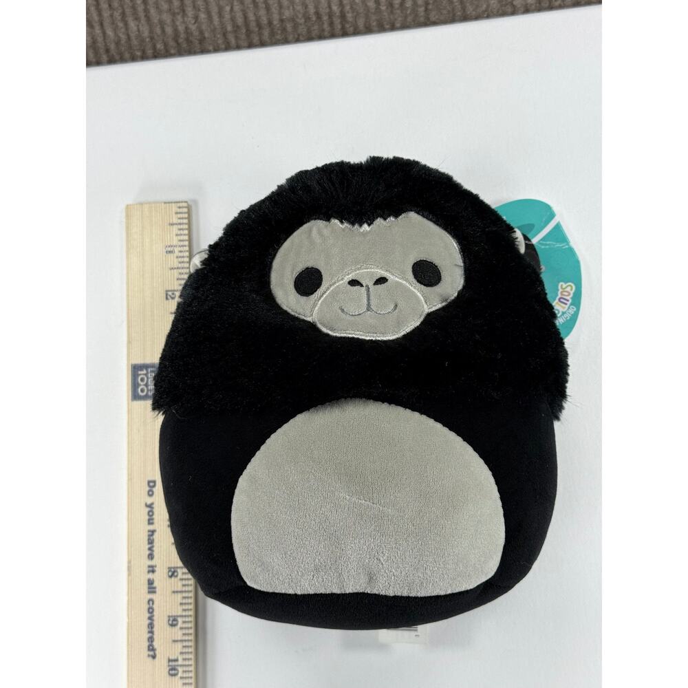 Squishmallow Aron the Gorilla 8 Inch Plush with Tags Kellytoy Black Gray - Picture 2 of 9